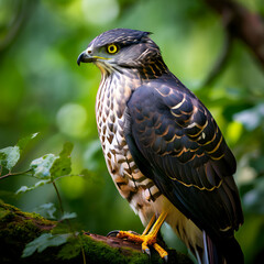 Naklejka premium Large Hawk Cuckoo Bird