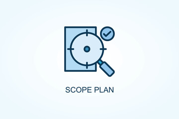 Scope Plan vector  or logo sign symbol illustration