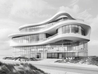 High tech houses in the desert