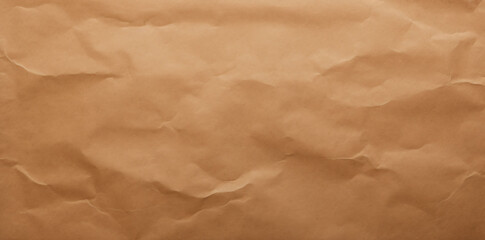 brown crumpled paper background texture