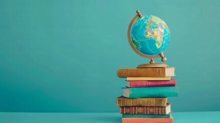 the concept of international literacy day, copy space. World book day