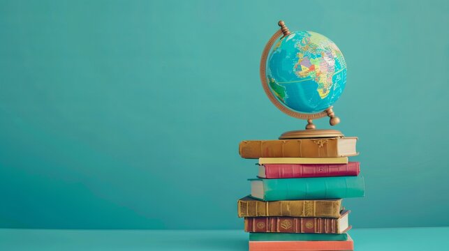 the concept of international literacy day, copy space. World book day