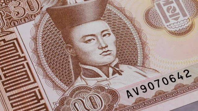50 Mongolian tugrik MNT national currency money legal tender bill central bank 3