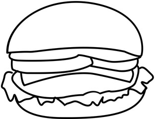 junk food meal outline