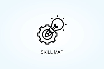 Skill Map Vector  Or Logo Sign Symbol Illustration