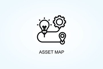 Asset Map Vector  Or Logo Sign Symbol Illustration