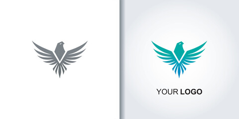 bird simple logo template