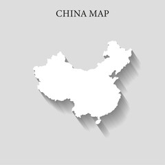 Simple and Minimalist region map of China