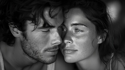 A love that speaks in the silence of a shared gaze, depicted by two eyes locked in a deep connection, symbolizing the unspoken understanding stock image