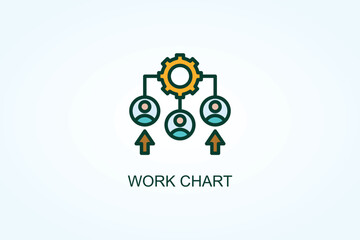 Work Chart Vector  Or Logo Sign Symbol Illustration