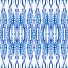 Masculine ikat stripe irregular linear shirting pattern. Modern menswear broken line effect fashion allover print in template 