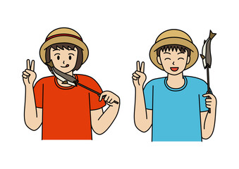 川魚食べる人