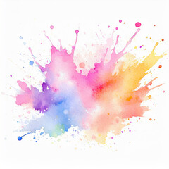 Paint brush colorful stroke. Abstract textured art illustration.