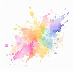 Paint brush colorful stroke. Abstract textured art illustration.