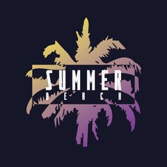 Summer Illustration typography for t shirt, poster, logo, sticker, or apparel merchandise