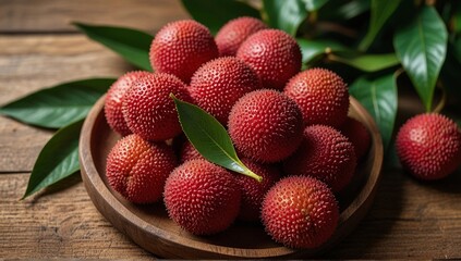 wild lychee on a tree