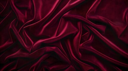 Obraz premium Luxurious Burgundy Velvet Fabric Background