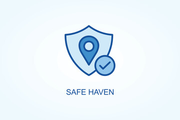 Safe Haven vector  or logo sign symbol illustration