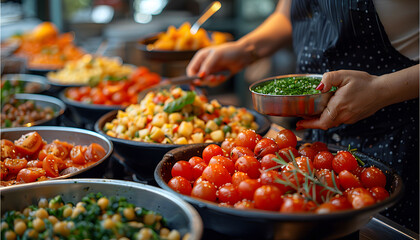Obraz premium food background