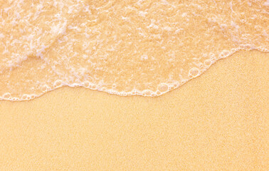 sand beach, top view