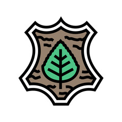 vegan leather sustainable fashion color icon vector. vegan leather sustainable fashion sign. isolated symbol illustration