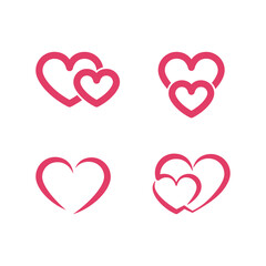 Love logo vector illustration
