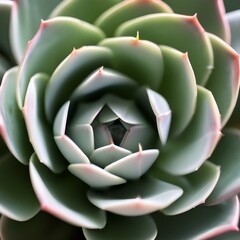 Fototapeta premium Close up of a succulent plant with thick, fleshy leaves5