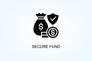 Secure Fund Vector  Or Logo Sign Symbol Illustration