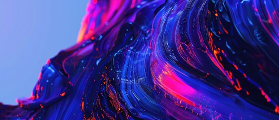 Vibrant abstract background with dynamic brush strokes in blue, purple, and pink hues, creating a stunning and colorful texture.