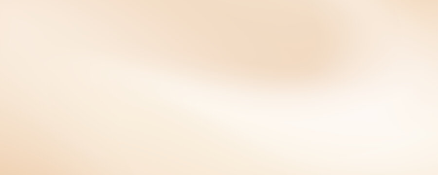 Smooth beige wave gradient background. Soft neutral liquid wallpaper. Silk ecru color texture for banner, flyer, presentation, graphic design. Abstract blurred wavy backdrop cover. Vector