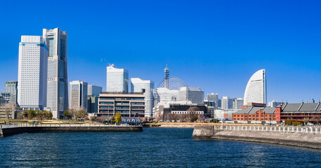 Fototapeta premium 横浜ベイエリア ワイド