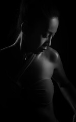 silhouette of a woman