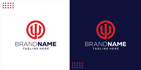 Creative OW Logo with Circle Shape, Design Inspiration, Illustration, Vector.