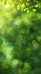 Fototapeta premium Green gradient background. Abstract blurry fresh green background