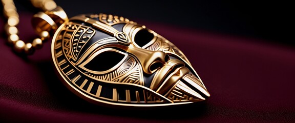 Jewellery African Mask Necklace  Bold African mask