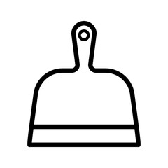 Obraz premium Dustpan icon, for mobile concept and web design color editable