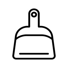 Dustpan icon, for mobile concept and web design color editable