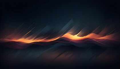 Abstract, minimal shadowy textures and subtle highlights of luminescence seep through the dark background