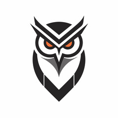 Owl logo design vector art illustration