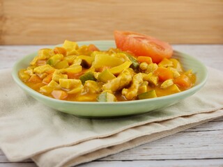 아시아 음식 카레, 요리, 식사