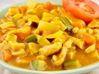 아시아 음식 카레, 요리, 식사