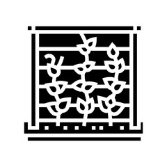 trellis urban gardening glyph icon vector. trellis urban gardening sign. isolated symbol illustration