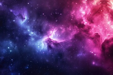 Obraz premium Cosmic canvas painted with vibrant hues