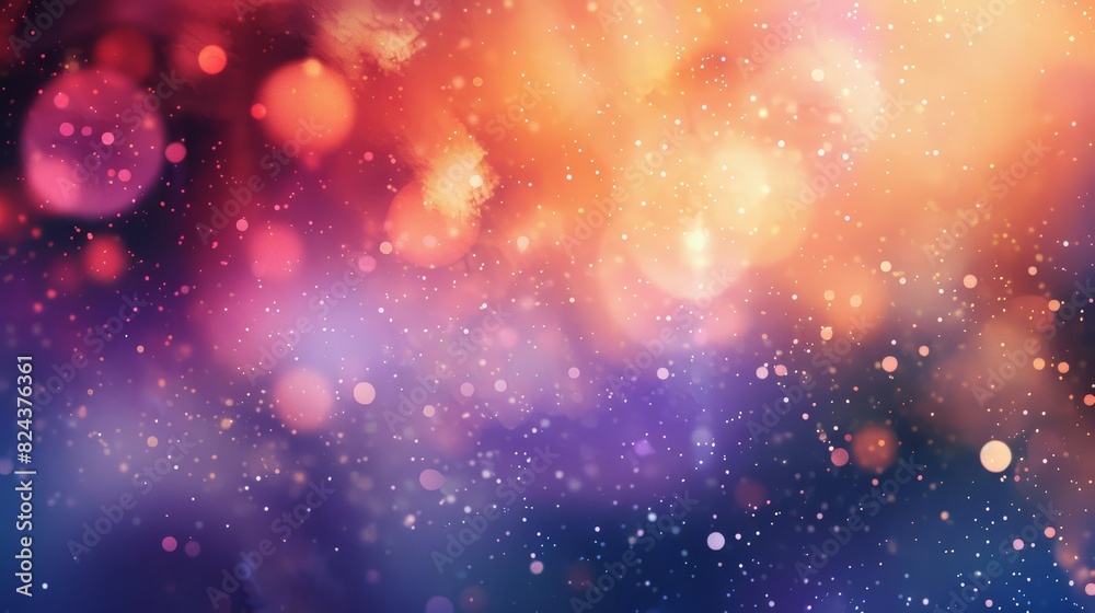 Poster watercolor abstract bokeh with flowing textures,