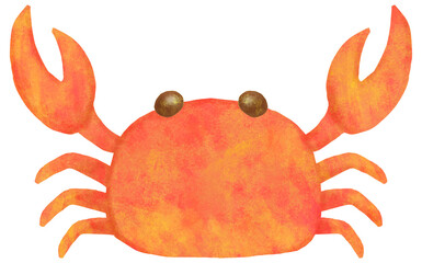 かわいいカニのイラスト