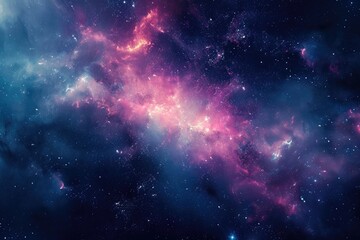Naklejka premium Vibrant galaxy background igniting creative energy