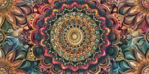 Delve into a kaleidoscope of detailed designs seamlessly blending into a harmonious, complex backdrop.