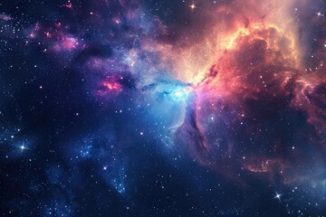 Fototapeta premium Radiant galaxy backdrop for artistic expression