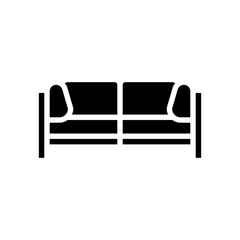 outdoor sofa outdoor furniture glyph icon vector. outdoor sofa outdoor furniture sign. isolated symbol illustration