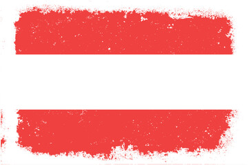 Vintage flat design grunge austria flag background